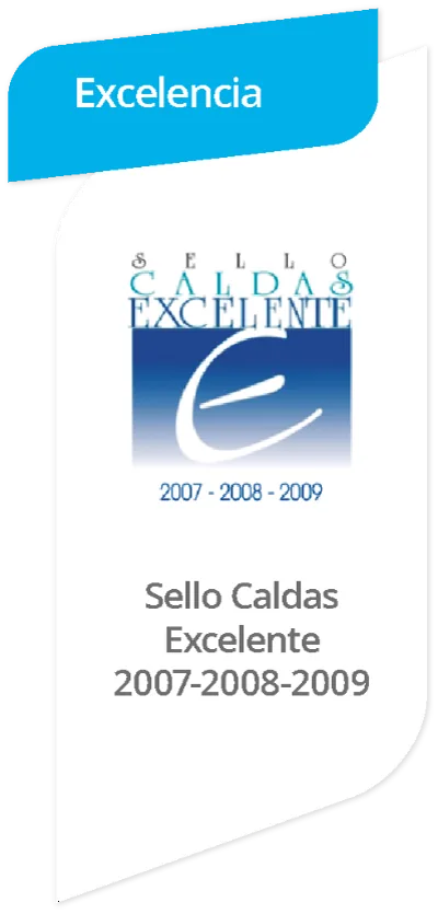 Sello Caldas Excelente 2007-2008-2009